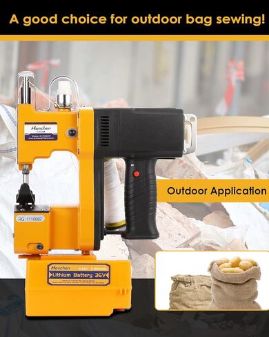 آلة خياطة الأكياس اللاسلكية من Hanchen، آلة إغلاق الأكياس المحمولة ببطارية الليثيوم، آلة تعبئة وتغليف الأكياس المنسوجة الأوتوماتيكية لأكياس العلف، وأكياس الجوت، وأكياس البذور، وأكياس أرز الفينيل in Kuwait