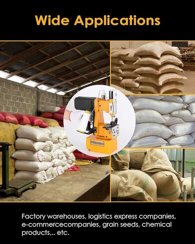 آلة خياطة الأكياس اللاسلكية من Hanchen، آلة إغلاق الأكياس المحمولة ببطارية الليثيوم، آلة تعبئة وتغليف الأكياس المنسوجة الأوتوماتيكية لأكياس العلف، وأكياس الجوت، وأكياس البذور، وأكياس أرز الفينيل in Kuwait