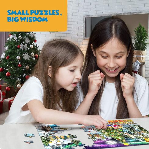 Christmas Puzzles for Kids Ages 4-8, Ages 8-10, Ages 10-12 - Santa's Room - 100 Piece Puzzles for Kids Ages 4-8, Floor Puzzles for Kids Ages 4-8, Christmas Puzzle for Kids - Made in USA in Saudi Arabia