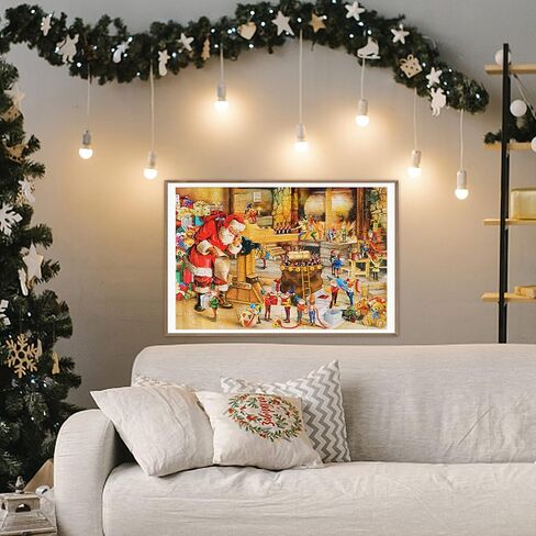 ألغاز Alagoo 100 قطعة للأطفال من سن 4 إلى 8 سنوات، ألغاز عيد الميلاد في ورشة سانتا للأطفال، أحجية الصور المقطوعة للأطفال من سن 3 إلى 5 سنوات، ألغاز الأطفال من سن 6 إلى 8 سنوات، 4-6 سنوات، ألغاز تخزين الصور المقطوعة (15 بوصة × 10 بوصة) in Kuwait