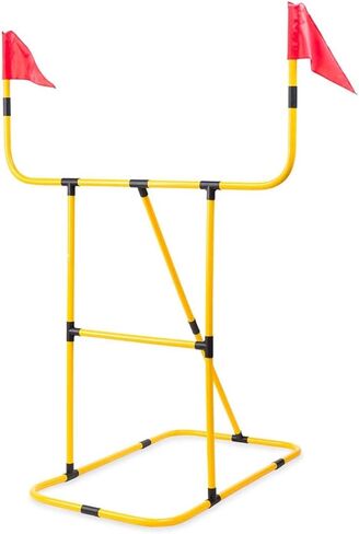 HearthSong Football and Disc Target Kick 'n Toss Set with Inflatable Football, Two Discs, Removable Net, and Pump in Kuwait