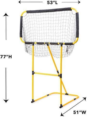 HearthSong Football and Disc Target Kick 'n Toss Set with Inflatable Football, Two Discs, Removable Net, and Pump in Kuwait