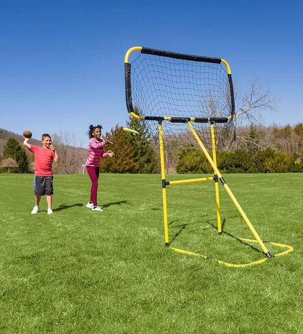 HearthSong Football and Disc Target Kick 'n Toss Set with Inflatable Football, Two Discs, Removable Net, and Pump in Kuwait