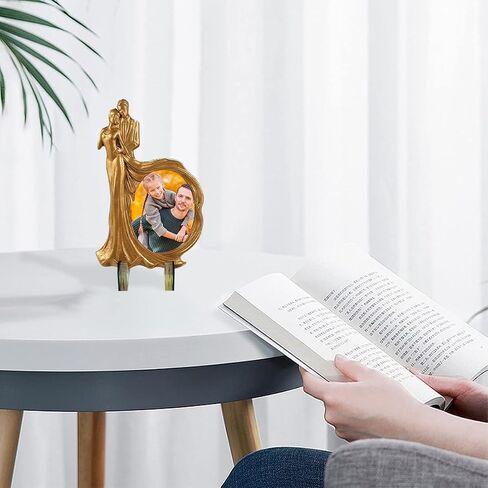 Voyyphixa Couple Photo Frame Resin Molds Silicone, Bride and Groom Picture Frame Epoxy Molds for Casting DIY Personalized Valentine's Day Anniversary Home Table Decor in Saudi Arabia