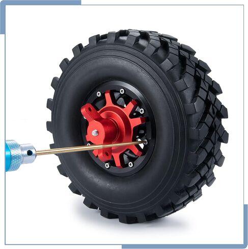 أداة إطارات Zolikar RC 1.9 إطارات 2.2 مجموعة أدوات تركيب وإزالة الإطارات الزاحفة لسيارة زاحفة RC بمقياس 1/10 1.9/2.2 عجلات خرز، أحمر in Kuwait