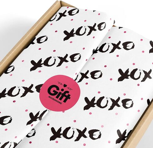 نيكرو هوم 24 قطعة من المناديل الورقية لهدايا عيد الحب، ورق تغليف فني على شكل قلب لعيد الحب لاكياس الهدايا والحرف اليدوية (20 × 15 انش) in Kuwait