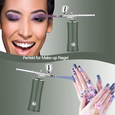 مجموعة بخاخة لاسلكية مع ضاغط، مجموعة مسدس بخاخة محمولة قابلة لاعادة الشحن للحلاقين وفن الاظافر وتزيين الكيك والمكياج وطلاء النماذج in Kuwait