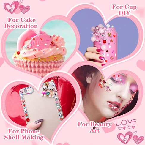 250 Grams Valentine's Day Fake Chocolate Candy Sprinkles Tiny Polymer Clay Embellishments Heart Polymer Clay Slices Soft Clay DIY Decoration for Resin Nail Scrapbook Charm DIY Art Crafts Making in Saudi Arabia