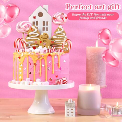 250 Grams Valentine's Day Fake Chocolate Candy Sprinkles Tiny Polymer Clay Embellishments Heart Polymer Clay Slices Soft Clay DIY Decoration for Resin Nail Scrapbook Charm DIY Art Crafts Making in Saudi Arabia