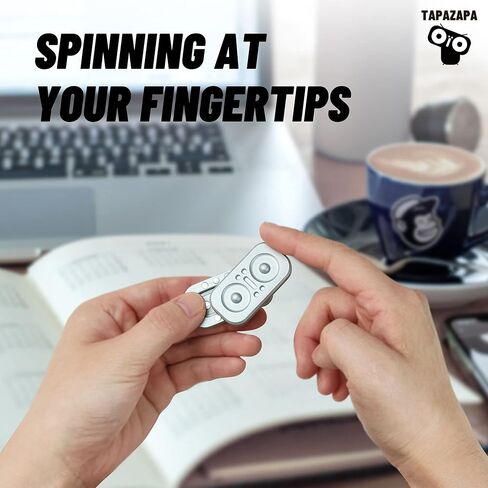 ألعاب تابازابا المعدنية، ألعاب البومة المعدنية للبالغين، لعبة EDC فيدجيت، منزلق مغناطيسي ADHD ألعاب تخفيف التوتر اللمسي، لعبة مكتب عيد الميلاد للرجال (أسود)... in Kuwait