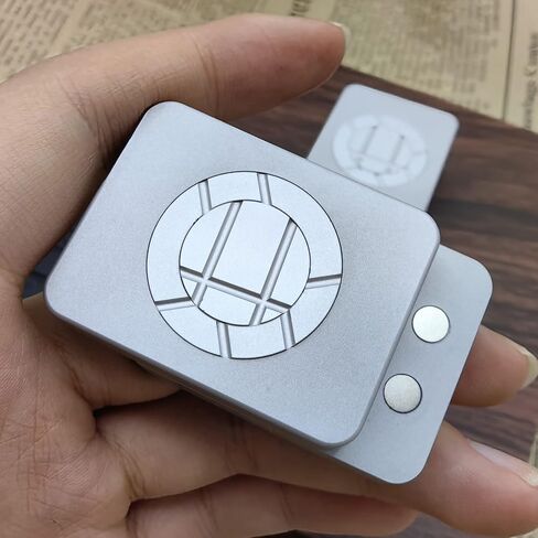 EDC Fidget Toys Stress Relief for Adults Magnetic Metal Blocks Click Creative Fidget Slider Fingertip Toys ADHD Autism Sensory Toys (Black-A) in Saudi Arabia