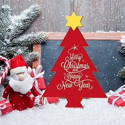 4 قطع 15 × 10 بوصة عيد الميلاد الحلي الخشبية غير الانتهاء مجموعة شجرة الخشب الحرفية قطع فارغة شجرة عيد الميلاد شكل انقطاع لزينة حفلة عيد الميلاد DIY in Kuwait