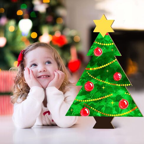 4 قطع 15 × 10 بوصة عيد الميلاد الحلي الخشبية غير الانتهاء مجموعة شجرة الخشب الحرفية قطع فارغة شجرة عيد الميلاد شكل انقطاع لزينة حفلة عيد الميلاد DIY in Kuwait