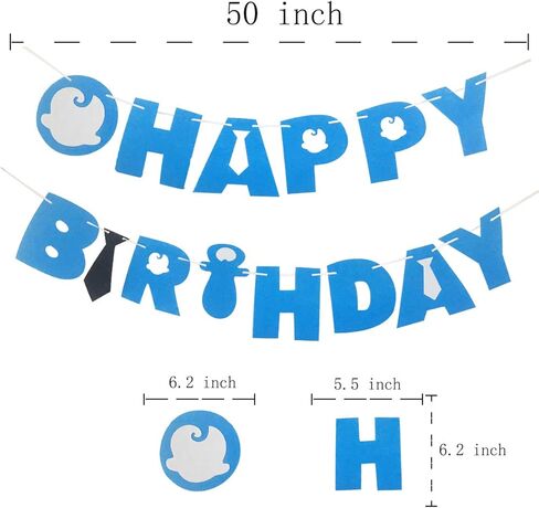 Nice Orange Birthday Party Banner For Boss Baby,Boys and girls birthday party decorations blue in Kuwait