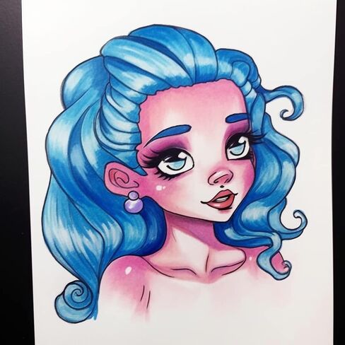 Lucky Art Alcohol Markers 24 Fresh Colors Fine and Chisel Tip Marker for Artists Coloring, Dual Tip Alcohol-based Ink, Permanent Art Marker Pen for Artist Adult Kids Drawing in Kuwait