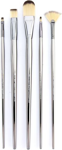 Royal & Langnickel Zen 5 Piece Long Handle Acrylic & Oil Filbert Variety Paint Brush Set in Saudi Arabia