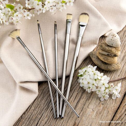 Royal & Langnickel Zen 5 Piece Long Handle Acrylic & Oil Filbert Variety Paint Brush Set in Saudi Arabia