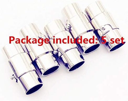 5 قطع من أبازيم مغناطيسية من Glory Qin، غطاء طرفي من الجلد، إبزيم سلسلة يد in Kuwait