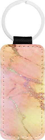 سلسلة مفاتيح جلدية فارغة بتقنية التسامي لنقل الحرارة من 6 قطع، ابيض، مقاس S, أبيض in Kuwait