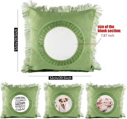 قطعتان من أكياس وسائد التسامي، أغطية وسائد فارغة مقاس 22 × 18 بوصة مع سحاب غير مرئي على شكل قلب أغطية وسائد مخملية ناعمة للاستخدام بنفسك وطباعة نقل الحرارة (بدون حشوات وسادة) in Kuwait