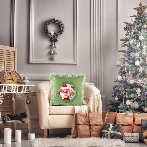 قطعتان من أكياس وسائد التسامي، أغطية وسائد فارغة مقاس 22 × 18 بوصة مع سحاب غير مرئي على شكل قلب أغطية وسائد مخملية ناعمة للاستخدام بنفسك وطباعة نقل الحرارة (بدون حشوات وسادة) in Kuwait