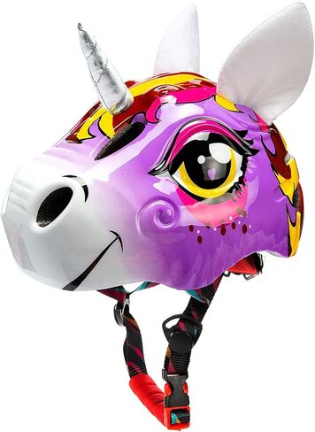 Unicorn Helmet for Toddler and Kid 3D Unicorn CPSC Safety Certified Approximately 2-6 Years Easily Adjuastable,Skateboard Skating Scooter Helmet with Rear Light Toddler Gift Christmas in Kuwait