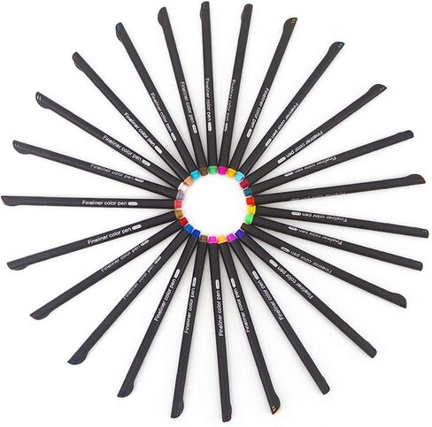 Yansanido 100 Pcs 100 Colors Fine Point Line Drawing Pens, 0.4mm of Pen Point for Painting, School and Office Supplies (100 colors) in Saudi Arabia