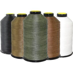 خيط الخياطة SGT KNOTS #69 Milspec - درجة عسكرية، خيط نايلون مربوط لخياطة الجلود، وإصلاح القماش والمزيد (بكرة 8oz، أوراق الشجر الخضراء، قطعة واحدة) in Kuwait