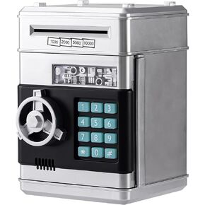 ATM Machine Piggy Bank for Boys and Girls, Digital Electronic Password Real Money Saving Banks for Kids, Cash Coin Safe Box with Auto Grab Bill Slot for Children's Gift Toy Age 3+ in Kuwait