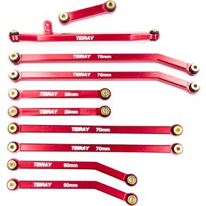 SCX24 Links Upgrades High Clearance RC Crawler Car Steering Rod Tie for SCX24 Gladiator 1/24 RC Crawler Car Axial AXI00005 10PCS (Purple)