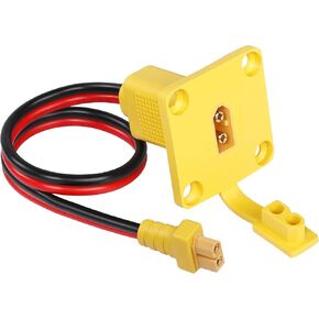 CERRXIAN 1ft 12AWG XT60 Male to Female Mount Panel Cable XT60 Male Plug with Mout Panel to Female Wire for RC Lipo Battery FPV Drone