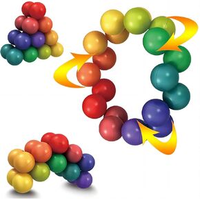 مجموعة ألعاب التململ الحسية من ADULLPONY للتوحد واضطراب فرط الحركة ونقص الانتباه والسفر | كرات فيجيت تعليمية هادئة للأطفال والأطفال الصغار والكبار | هدايا لتخفيف التوتر والتهدئة والتعلم للأعمار من 3 إلى 12 عامًا in Kuwait