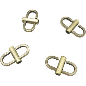 Pack 4 Adjustable Metal Buckles for Chain Strap Bag, Chain Links Tiny Clip to Shorten Length of Metal Chain (Bronze) PT076