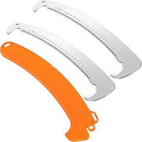 Umigy 2 Pcs Replacement Saw Blades with Blade Protective Sleeve Universal Type Saw Blade for Tree Pruner (Silver, Red, 13.8 Inch) in Saudi Arabia