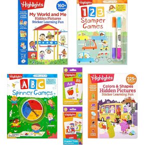 مجموعة أنشطة تعليمية لمرحلة ما قبل المدرسة، مجموعة مكونة من 6 قطع من الكتب وبطاقات الفلاش، تعلم الحروف والأرقام والأشكال والألوان والدراسات الاجتماعية للأطفال من سن 3 سنوات فما فوق in Kuwait