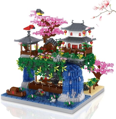 YKToyz Cherry Blossom Tree Building Set, Chinese Architecture Blocks Japanese Sakura House Set Bonsai Kit, Sets for Adults Gift Kids Age 12+(3220 Pieces) (PBS001) in Kuwait