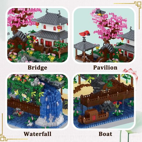 YKToyz Cherry Blossom Tree Building Set, Chinese Architecture Blocks Japanese Sakura House Set Bonsai Kit, Sets for Adults Gift Kids Age 12+(3220 Pieces) (PBS001) in Kuwait