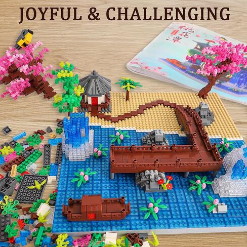 YKToyz Cherry Blossom Tree Building Set, Chinese Architecture Blocks Japanese Sakura House Set Bonsai Kit, Sets for Adults Gift Kids Age 12+(3220 Pieces) (PBS001) in Kuwait