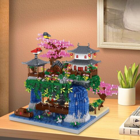 YKToyz Cherry Blossom Tree Building Set, Chinese Architecture Blocks Japanese Sakura House Set Bonsai Kit, Sets for Adults Gift Kids Age 12+(3220 Pieces) (PBS001) in Kuwait