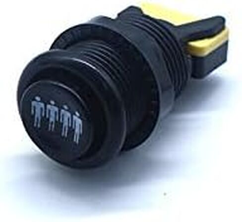 Arcity 4 Pcs Arcade Game Player Start Push Button 1P 2P 3P 4P Player Happ Style Standard American Type with Microswitch Jamma MAME Machine Console Parts White DIY New in Kuwait