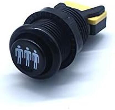 Arcity 4 Pcs Arcade Game Player Start Push Button 1P 2P 3P 4P Player Happ Style Standard American Type with Microswitch Jamma MAME Machine Console Parts White DIY New in Kuwait