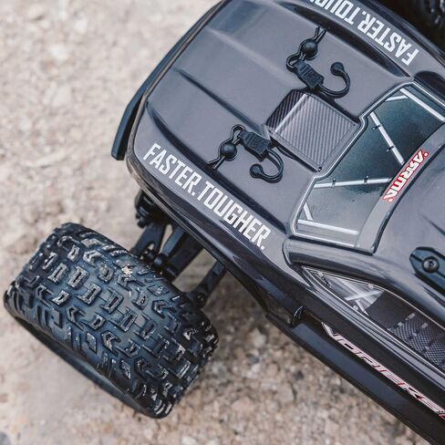شاحنة ARRMA RC 1/10 VORTEKS 4X2 Boost MEGA 550 شاحنة استاد مصقولة RTR (البطاريات والشاحن غير متضمنة)، أحمر، ARA4105V4T1 in Saudi Arabia