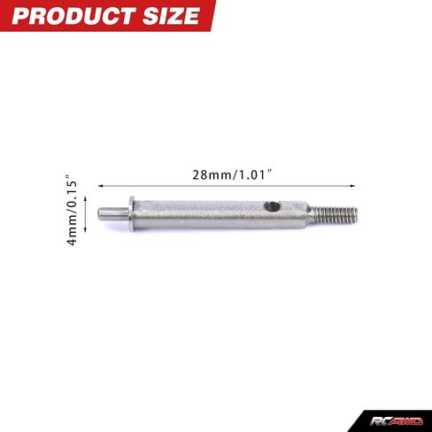RCAWD Drive Stub Axles Wheel Axles #45 Steel for RCAWD Portal Axle for Axial SCX24 Wrangler Bronco Gladiator C10 Deadbolt AX24 XC-1 4WS Upgrade Parts in Saudi Arabia