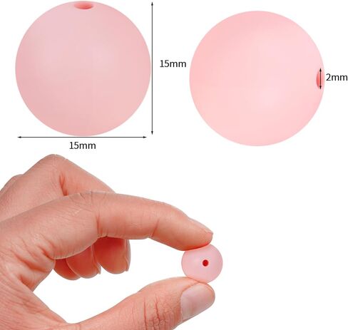 jiebor 100PCS Halloween Beads Silicone Beads 15mm Focal Beads Rubber Round Loose Beads Bulk for Halloween Beadable Pens Bracelets Necklace Keychain Jewelry Craft Making in Kuwait