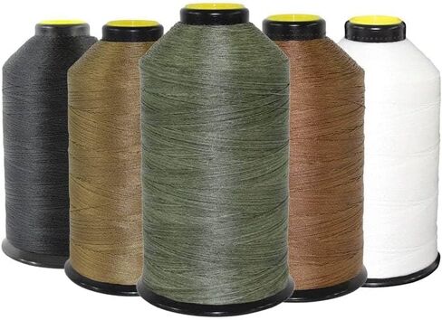 خيط الخياطة SGT KNOTS #69 Milspec - درجة عسكرية، خيط نايلون مربوط لخياطة الجلود، وإصلاح القماش والمزيد (بكرة 8oz، أوراق الشجر الخضراء، قطعة واحدة) in Kuwait