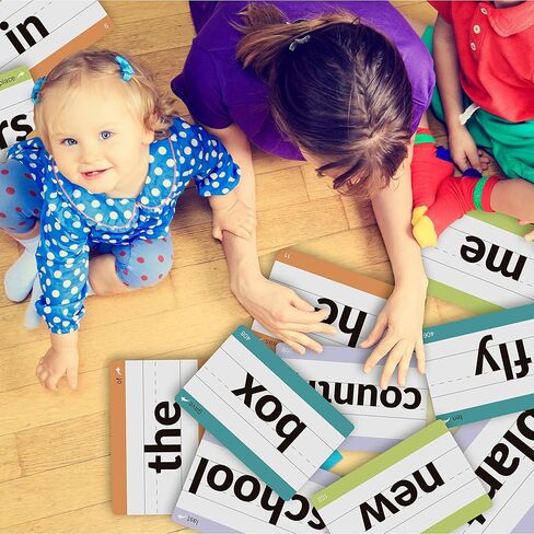 بطاقة تعليمية من Little Champion Reader 800 Sight Word Flashcards في مجموعة مكونة من 8 حزم، من مرحلة ما قبل الروضة إلى الصف الثالث، تعلم 800 كلمة رؤية عالية التردد من Dolch Fry in Kuwait