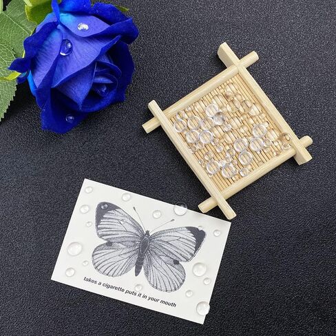 LIMAOLLY 1200 قطعة من قطرات الندى الواضحة قطرات الماء الزينة محاكاة قطرة الندى المستديرة كبوشن الراتنج قطرة الماء لتزيين سجل القصاصات DIY حافظة الهاتف الخلوي صنع البطاقات in Kuwait