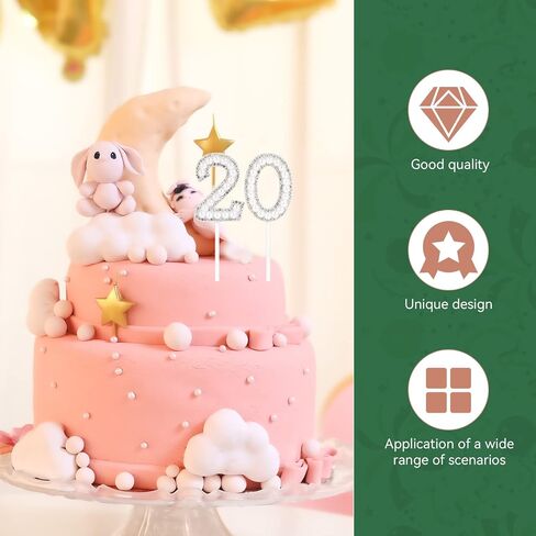 0-9 أرقام كعكة القبعات العالية لكعكة توبر، بريق عدد كعكة القبعات العالية مع تاج كعكة توبر عدد كعكة القبعات العالية لحفل عيد ميلاد الزفاف الذكرى in Kuwait