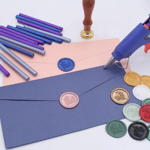 Turquoise Wax Seal Sticks 26pcs, Andotopee Teal Glue Gun Wax Seal Sticks Mini for Wax Seal Stamp, Premium Green Sealing Wax for Envelope Letter Seal Wedding Invation Craft Adhesive, Great Gift Ideas in Saudi Arabia