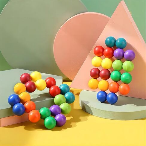 مجموعة ألعاب التململ الحسية من ADULLPONY للتوحد واضطراب فرط الحركة ونقص الانتباه والسفر | كرات فيجيت تعليمية هادئة للأطفال والأطفال الصغار والكبار | هدايا لتخفيف التوتر والتهدئة والتعلم للأعمار من 3 إلى 12 عامًا in Kuwait